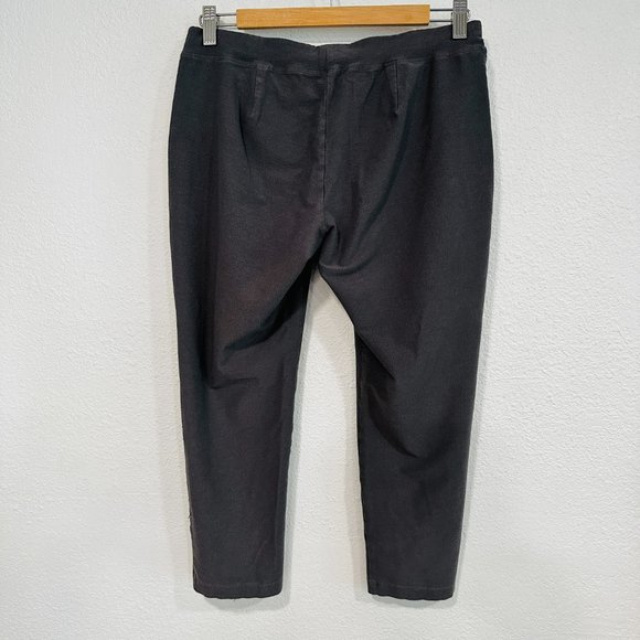 Eileen Fisher Pull On Crop Stretch Pants Gray W28"xL22.5" Womens Petite Small PS - Picture 2 of 7
